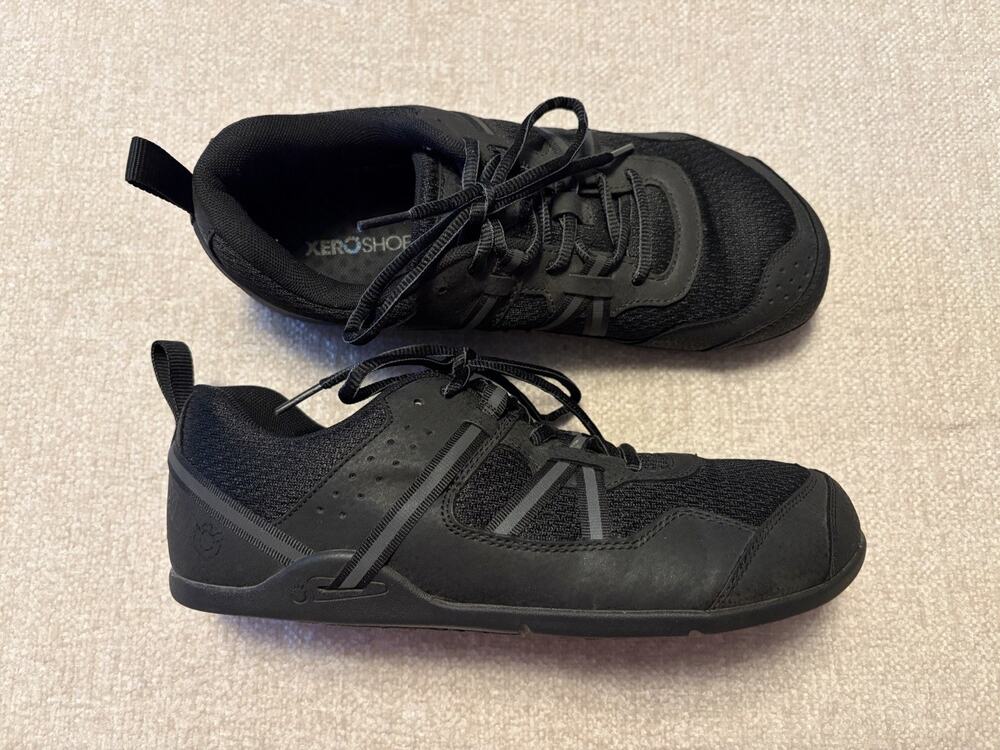 Xero Shoes Prio Shoes Mens Size 8 Black Mesh Training Sneaker S211115S Barefoot